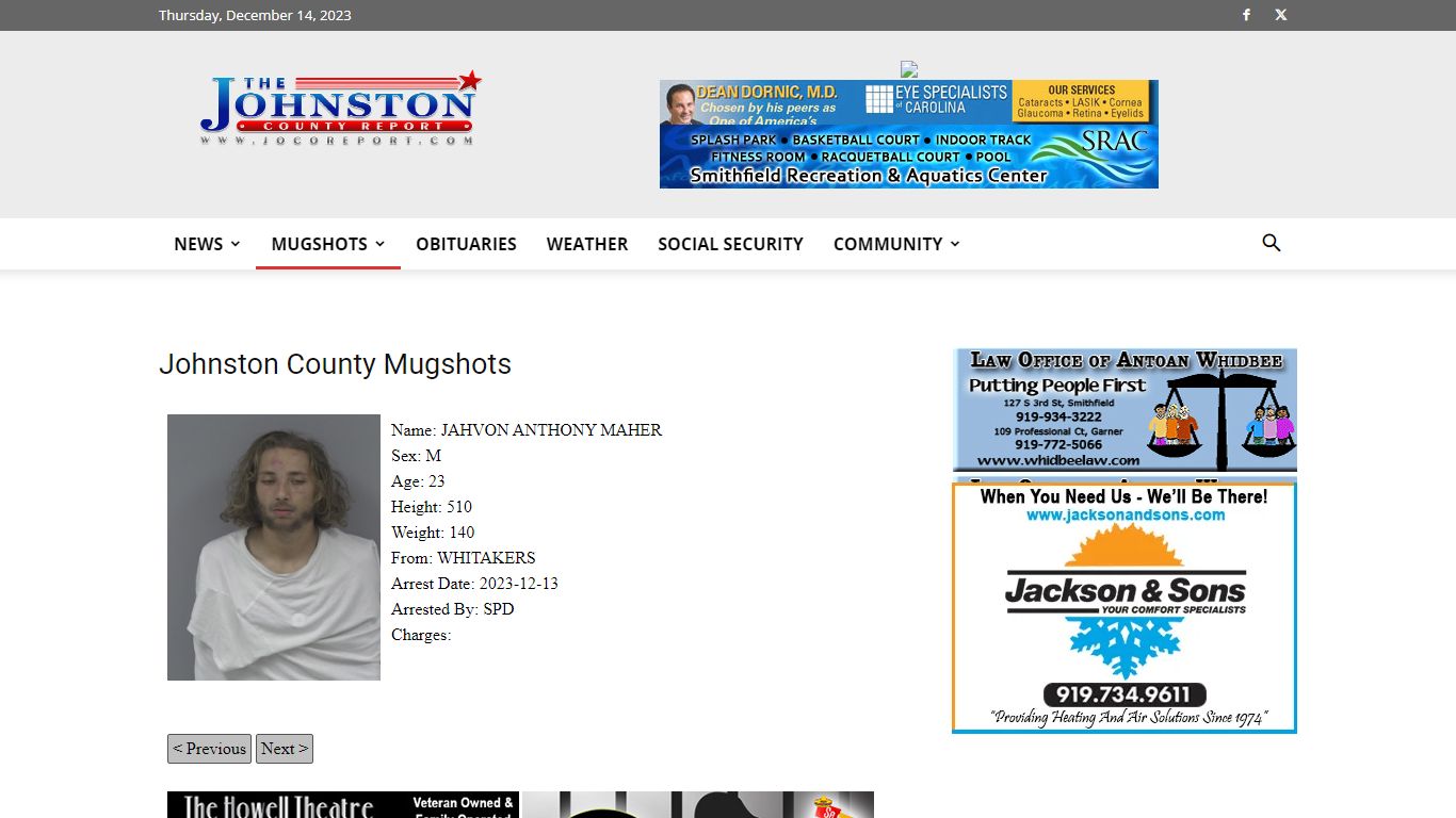 Mugshots | JoCo Report